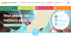 Desktop Screenshot of cliniqueparc-caen.com